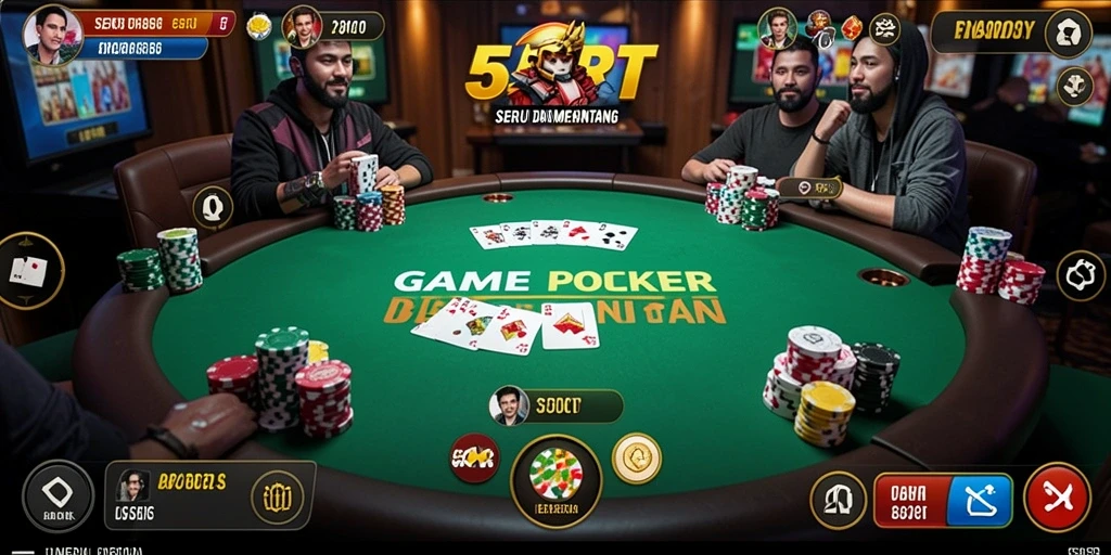 Screenshot gameplay Poker yang menarik dan kompetitif.