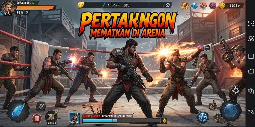 Screenshot gameplay 99SL menampilkan aksi pertarungan yang mendebarkan.