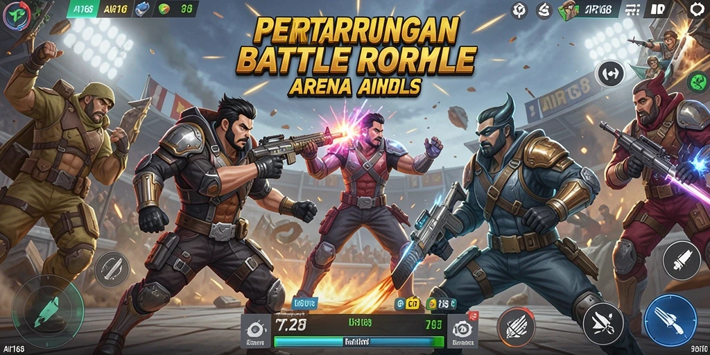 Gameplay seru dengan aksi Battle Royale yang mendebarkan.