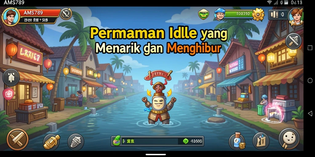 Tampilan gameplay AMS789 yang menarik dengan elemen Idle.