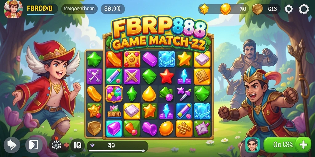 Tampilan gameplay FBRP88 yang penuh warna dan menantang.