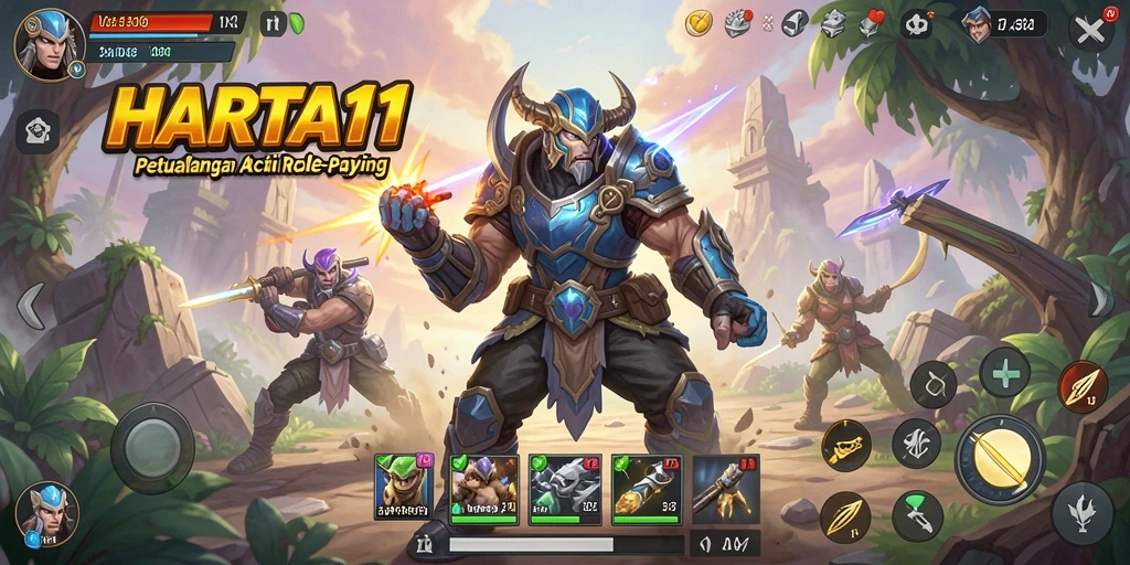 Tampilan gameplay seru dan visual menawan di HARTA11.
