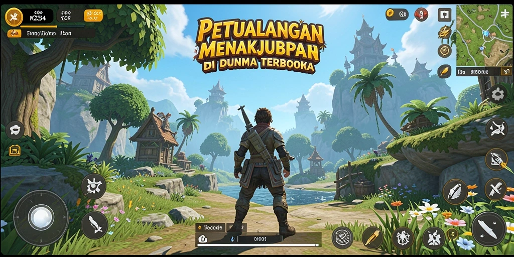 Tampilan gameplay K234 yang memukau di dunia terbuka.