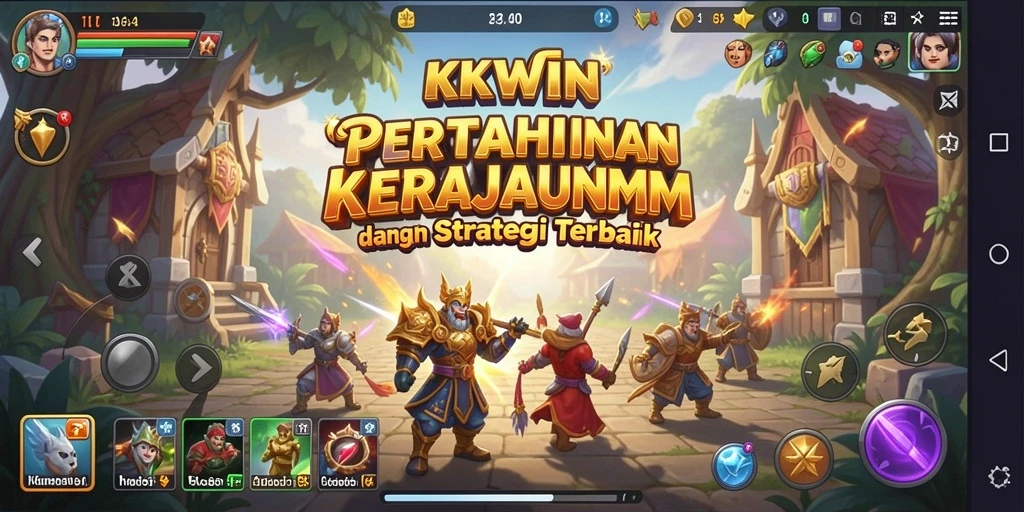 Tampilan screenshot KKWIN menunjukkan aksi seru dalam permainan Tower Defense.