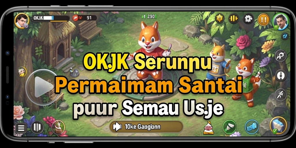 Screenshot gameplay OKJK menampilkan keseruan dan tantangan yang beragam.
