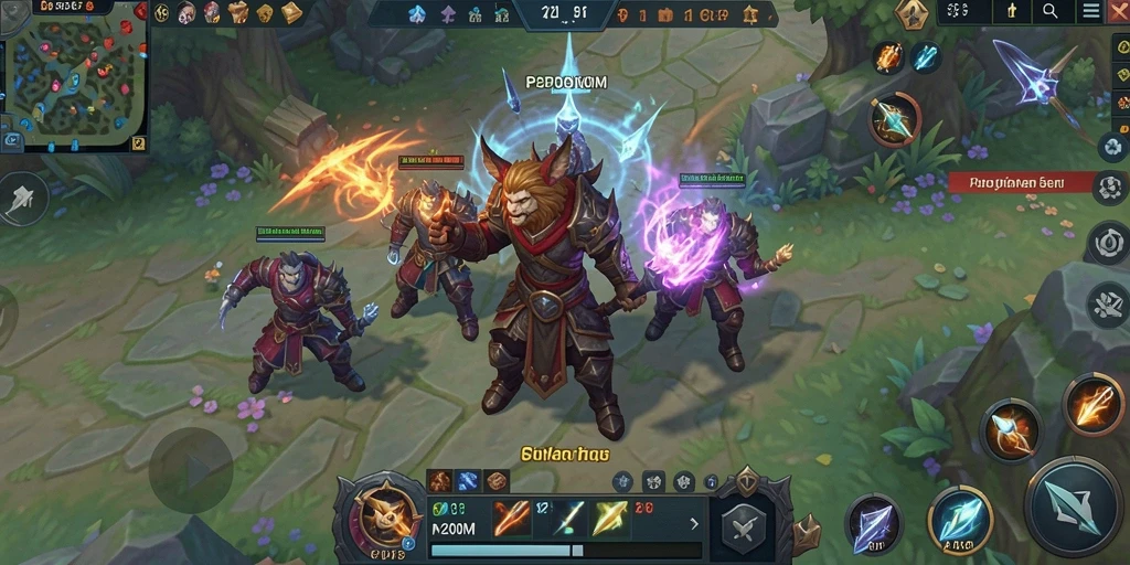 Tampilan gameplay menarik dari P200M dalam dunia MMORPG.