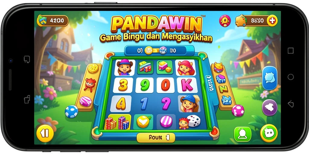 Tampilan gameplay menarik dari PANDAWIN dengan variasi Bingo.