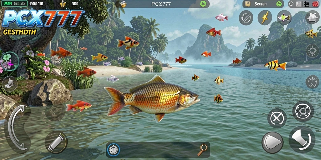 Gameplay seru PCX777 dengan aksi memancing yang mendebarkan.
