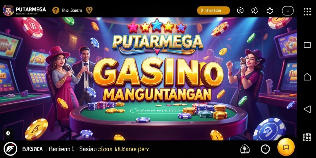 Tampilan gameplay PUTARMEGA yang menarik dengan grafis Kasino.
