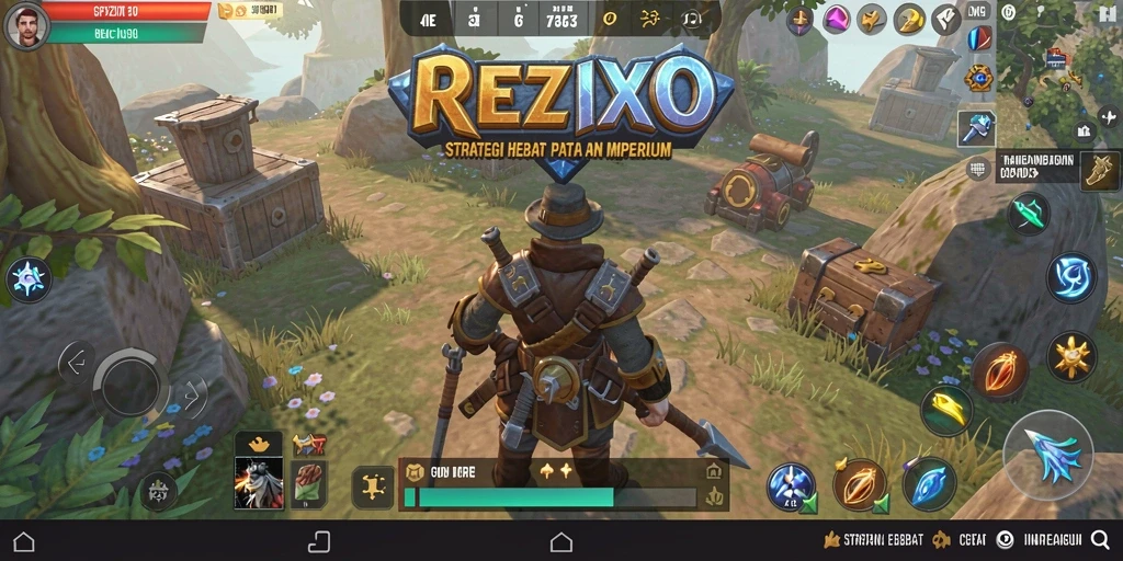 Tampilan menarik dari gameplay strategis REZIXO.